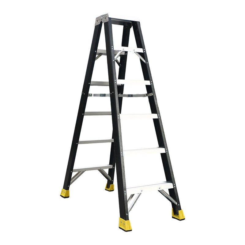 Folding Fiberglass Double Side Step Ladder detail image 3