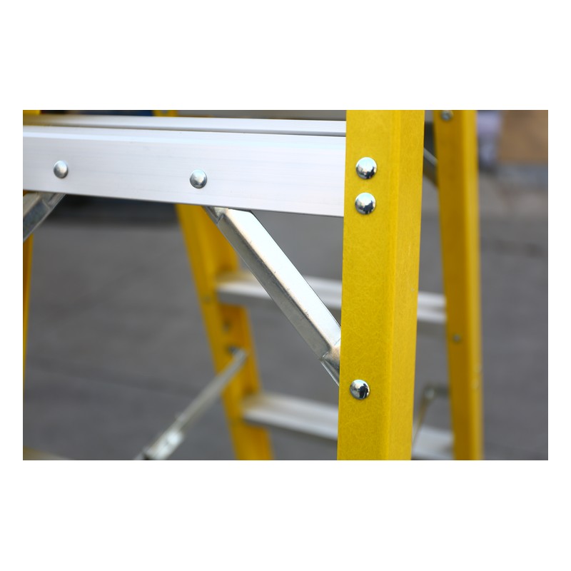 Folding Fiberglass Double Side Step Ladder detail image 5