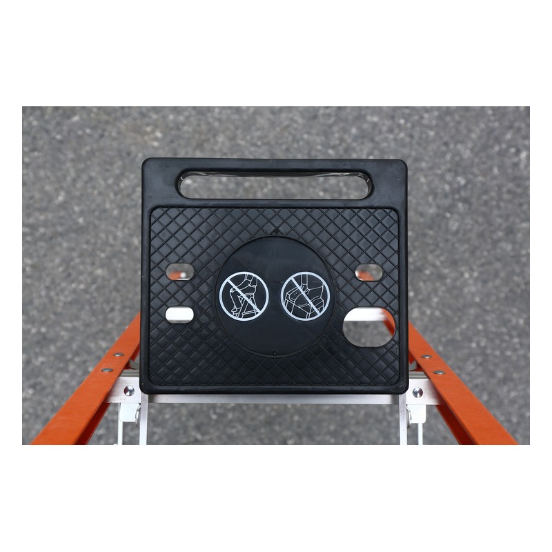Fiberglass Single Side Step Ladder with Side Tray detail image 2