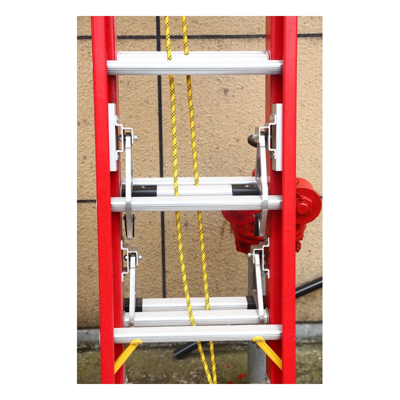 Fiberglass Three Section Extension Ladder 80mm detail image 2