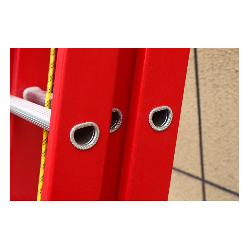 Fiberglass Three Section Extension Ladder 86mm detail image 4