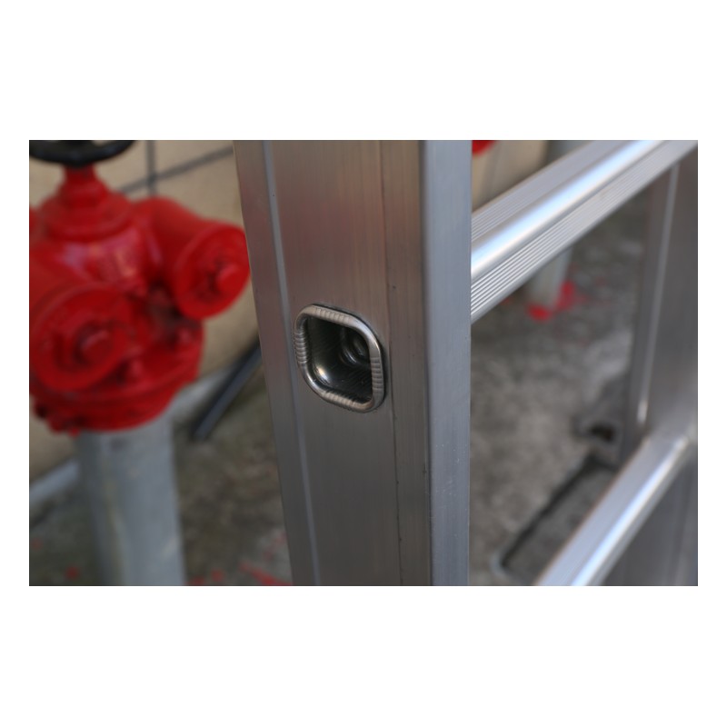 Heavy 75mm Frame Two Section Aluminium Rope Ladder detail image 2