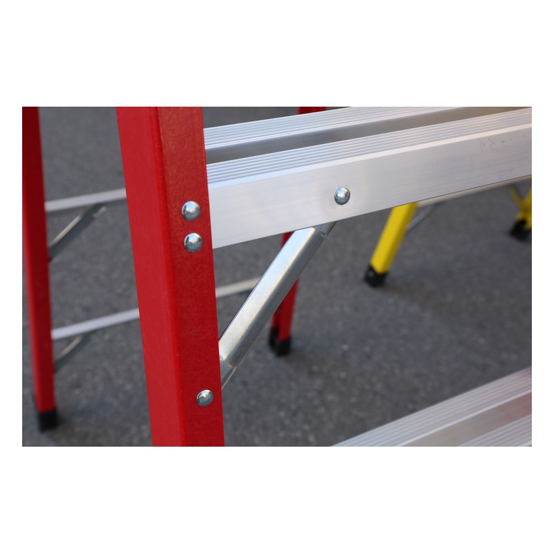Portable Strong Fiberglass Platform Ladder Decorative Step Ladders detail image 3