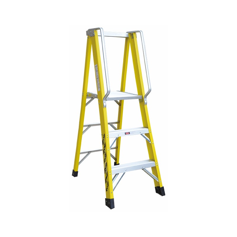 Portable Strong Fiberglass Platform Ladder Decorative Step Ladders detail image 4