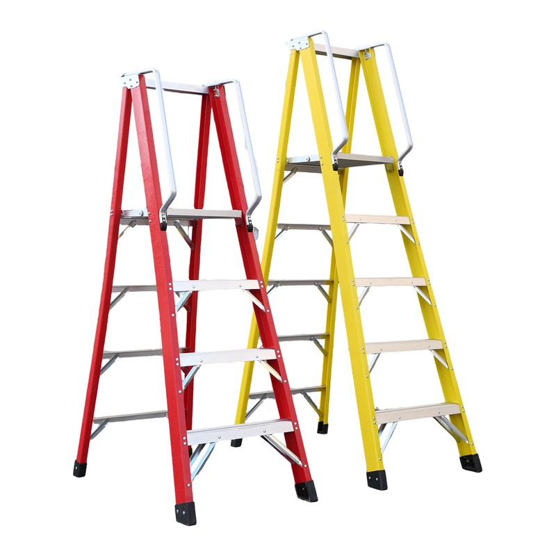Portable Strong Fiberglass Platform Ladder Decorative Step Ladders