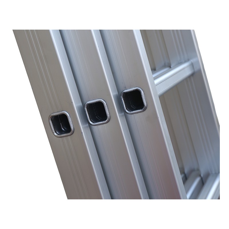 Three Section Channeled Frame Aluminium Ladder detail image 3