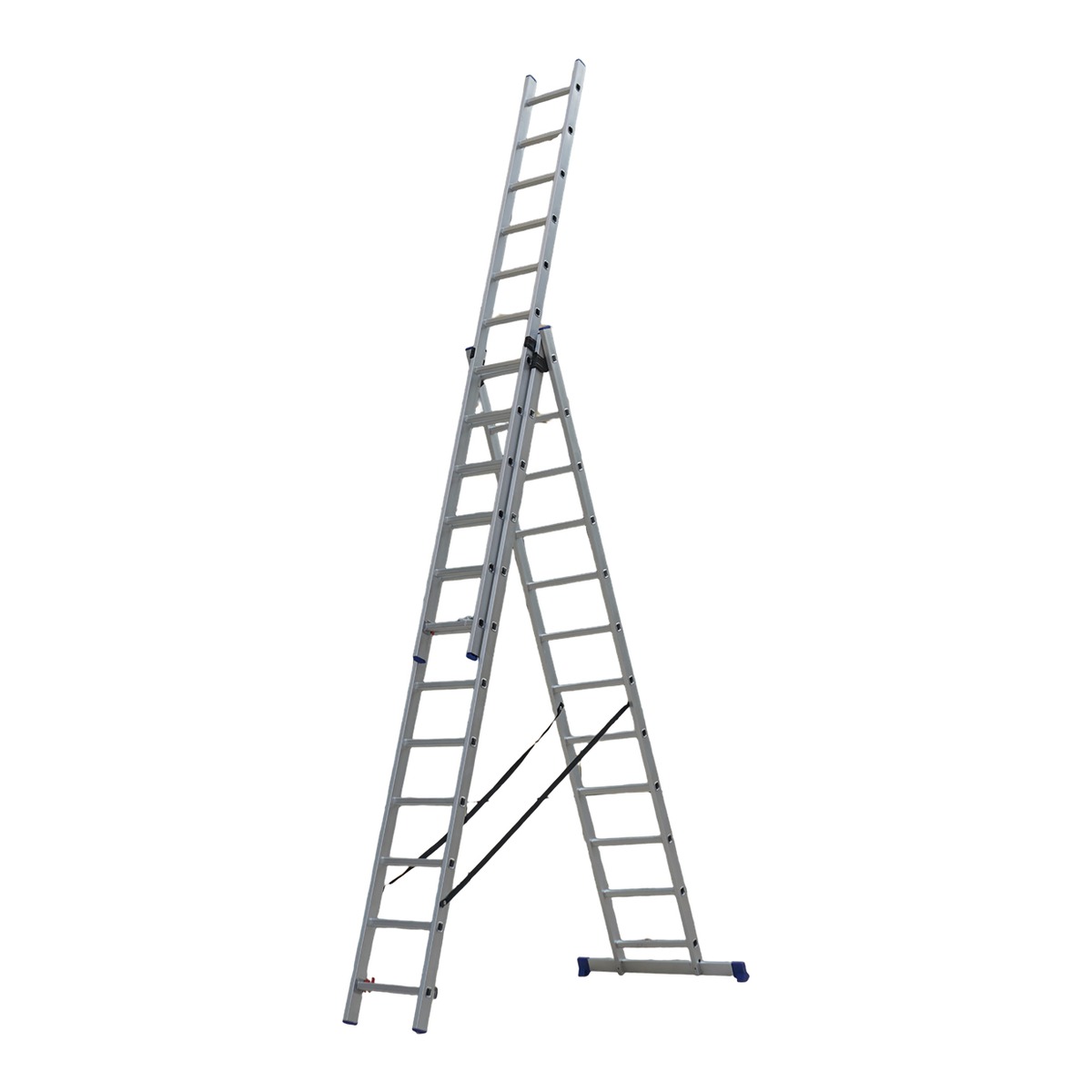 Three Section Channeled Frame Aluminium Ladder