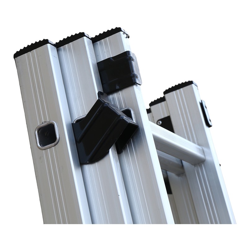 Two Section Channeled Frame Aluminium Ladder detail image 1
