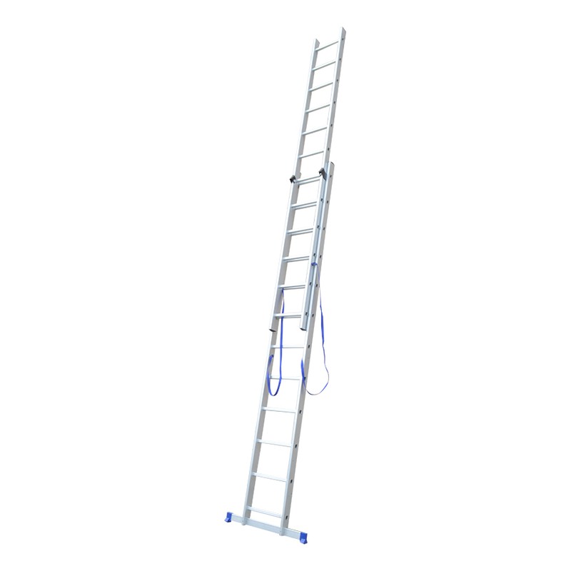 Two Section Smooth Frame Aluminium Ladder detail image 2
