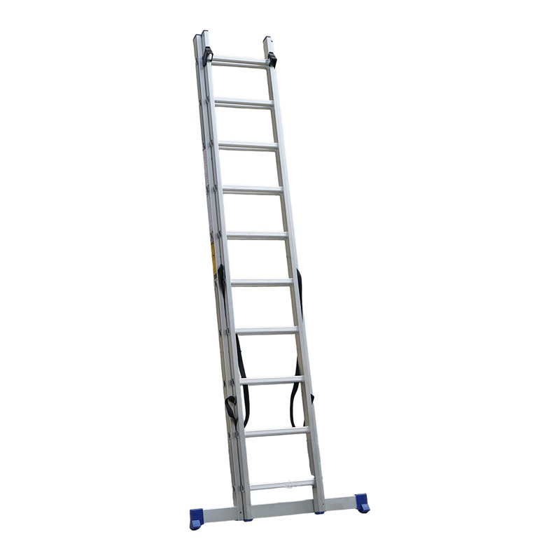 Two Section Smooth Frame Aluminium Ladder detail image 3