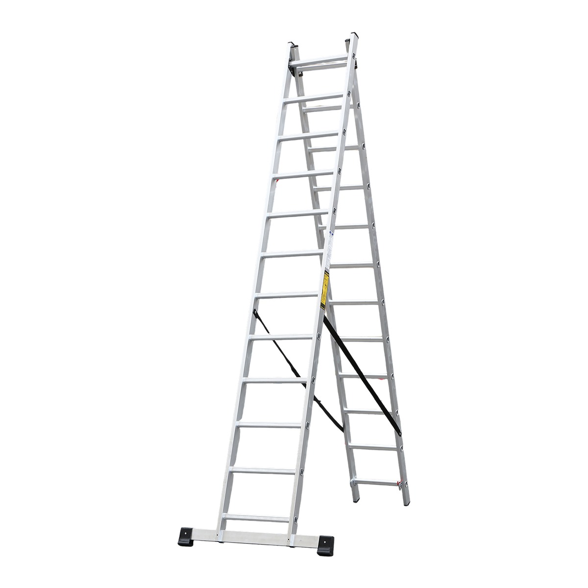 Two Section Smooth Frame Aluminium Ladder
